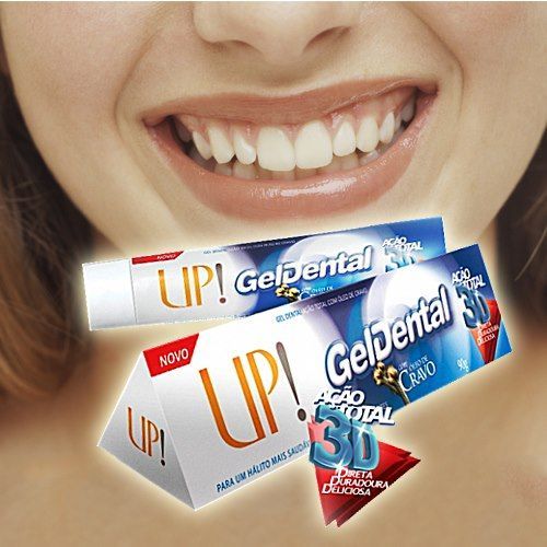 Gel Dental UP! - Ação Total com Óleo de Cravo e Menta